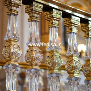 Designer Brass Balcony Railing For Premium Interiors Steel Sidhi Railing Design