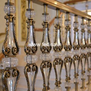 Stylish Brass Balcony Railing With Luxury Appeal Railing Design Pinterest