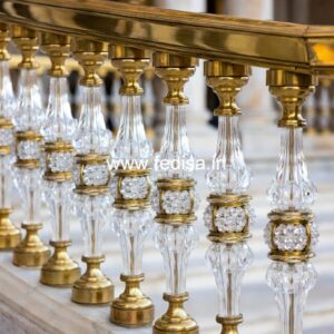 Custom Made Brass Railing Design Supplier Stairs Railing Mirror Design