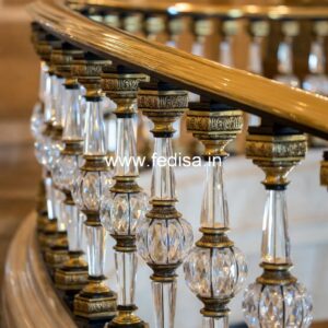 Designer Brass Balcony Railing For Homes Butterfly Design Steel Railing