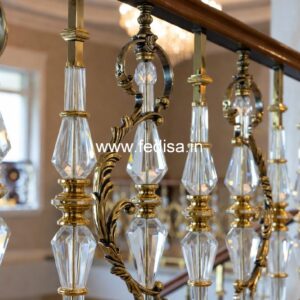 Brass Railing Design With Modern Finish Balcony Stainless Steel Railing Design