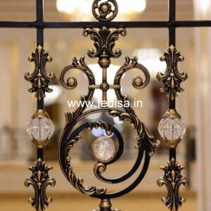 Elegant Brass Balcony Railing Design For Villas Design For Steel Railings