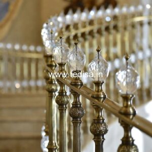 Designer Brass Staircase Railing For Modern Homes Ghar Ki Chhat Ki Railing Ki Design