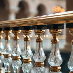 Luxury Brass Balcony Railing Design Collection Railing Steel Glass Design