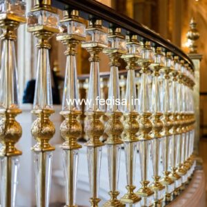 Brass Balcony Railing With Decorative Pattern Railing Railing Design