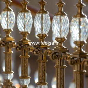 Antique Style Brass Railing Design For Classic Villas Second Floor Railing Design