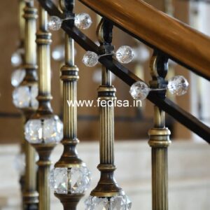 Minimalist Brass Railing Design For Modern Interiors Cross Railing Design