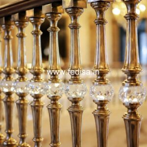 Brass Balcony Railing With Elegant Design Balcony Square Pipe Railing Design