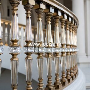Heavy Brass Railing Design For Strong Support Metal Railings For Roof Terrace