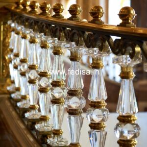 Designer Brass Staircase Railing With Fine Finish Modern Stainless Steel Staircase Railing
