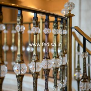 Classic Brass Balcony Railing With Royal Touch Balcony Front Grill Design