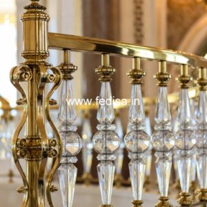 Elegant Brass Handrail Design For Premium Spaces Mediterranean Railing Design