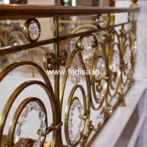 Antique Brass Balcony Railing For Classic Homes Chinese Railing Design