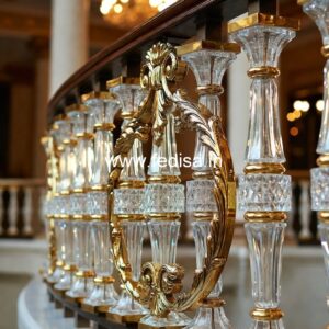 Elegant Brass Balcony Railing Design Inspiration Modern Wood Staircase Railing