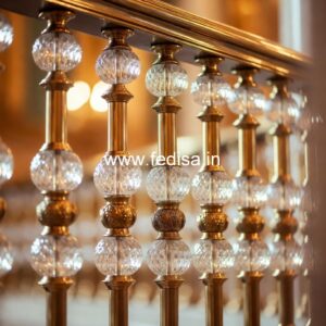 Premium Brass Staircase Handrail Collection Railing Design Metal