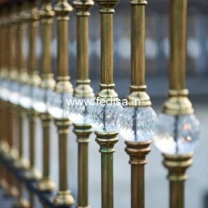 Custom Brass Railing Design For Staircase Interiors Inside Railing Design