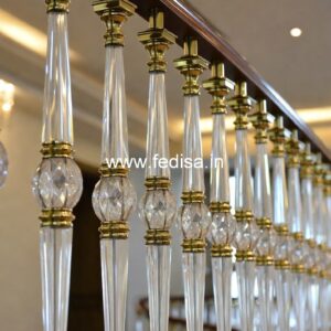 Elegant Brass Balcony Railing With Classic Design Wrought Iron Modern Stair Railing