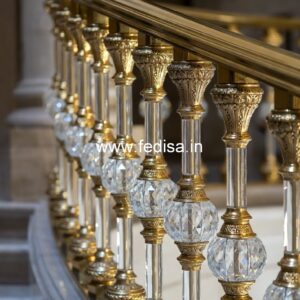 Luxury Brass Balcony Railing With Designer Finish Stair Railing Design Stainless