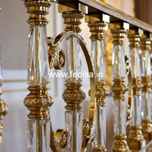 Premium Brass Staircase Railing With Fine Craftsmanship Railing Design Steel Front