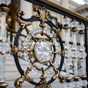 Elegant Brass Staircase Railing With Luxury Finish Ornamental Railing Design