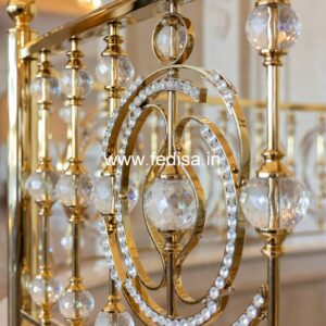 Modern Brass Staircase Railing For Interior Projects Simple Stainless Steel Railing Design