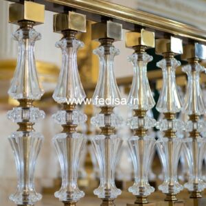 Elegant Brass Handrail For Luxury Staircases Ghar Ke Chhat Ki Railing Design