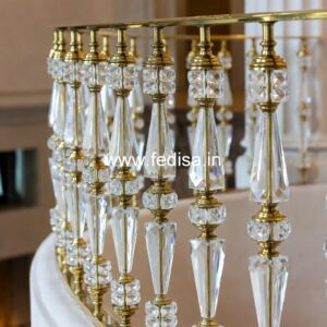 Brass Balcony Railing Design With Premium Style Iron Grill Design For Balcony With Glass