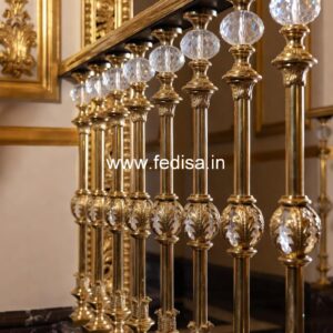 Antique Brass Staircase Railing Design For Villas Rod Iron Railing Design