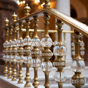 Modern Brass Staircase Railing With Premium Look Modern Glass Stair Railing Design