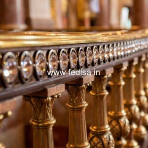 Stylish Brass Handrail Design For Contemporary Homes Railing Design In Iron Pipe