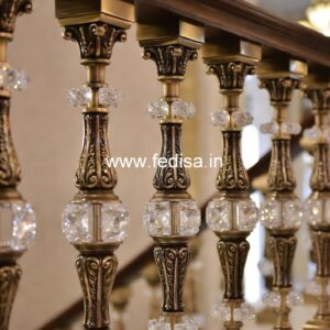 Stylish Brass Balcony Railing For Luxury Decor Iron Railing For Terrace