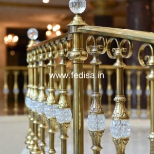 Elegant Brass Railing Design For High-end Homes Simple Staircase Handrail Design