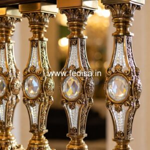 Luxury Brass Balcony Railing With Artistic Detailing Railings Stainless Design