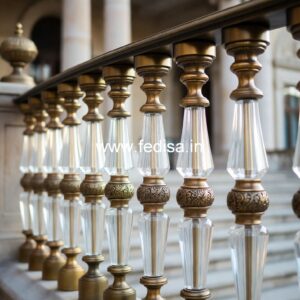 Designer Brass Balcony Railing For Premium Interiors Handrail Design For Sitout