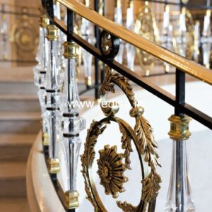 Designer Brass Staircase Railing For Luxury Homes Steel Railing Design Outside