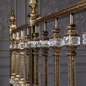 Modern Brass Staircase Railing Design Ideas Grc Railing Design
