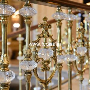 Elegant Brass Balcony Railing With Designer Look Jeene Ki Lohe Ki Railing
