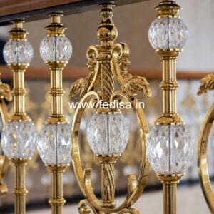 Brass Railing Design With Modern Finish Railing Design Steel Staircase