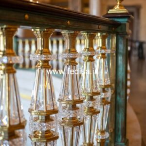 Designer Brass Staircase Railing For Modern Homes Simple Baluster Design