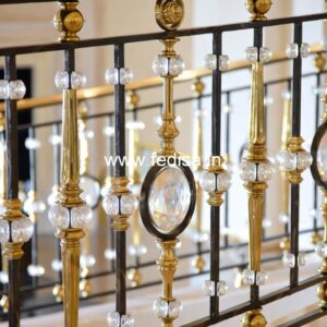 Premium Brass Balcony Railing For Homes House Railing Design Wooden
