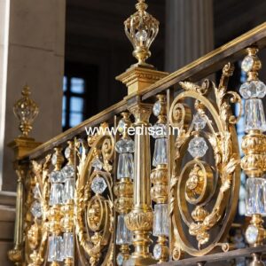 Antique Brass Staircase Railing Design Railings Wood Design