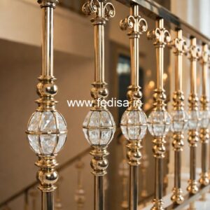 Custom Brass Staircase Railing Ideas Building Roof Railing Design
