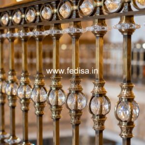 Minimalist Brass Railing Design For Modern Interiors Chhat Ke Upar Ka Railing