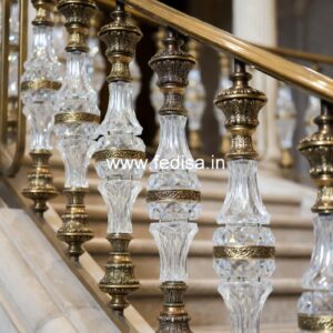 Luxury Brass Railing With Intricate Detailing Frank Lloyd Wright Railing