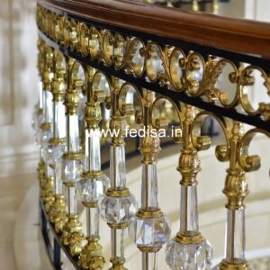 Elegant Brass Railing Design For Modern Villas Railing Design Chhat