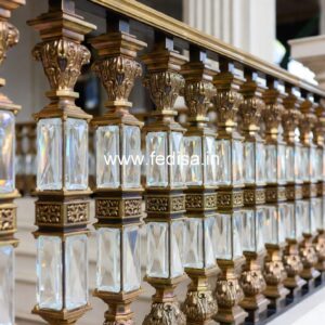 Stylish Brass Stair Railing For Interior Design Railing Design By Bricks