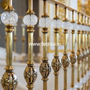 Premium Brass Balcony Railing With Artistic Work Balcony Railing Modern Design