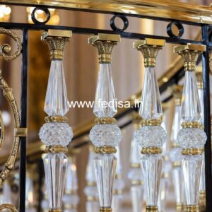 Custom Brass Staircase Railing For Homes Chajje Ki Railing