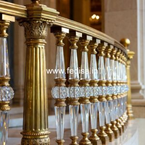 Designer Brass Stair Railing For Luxury Decor Makan Ki Chhat Ki Railing Ki Design