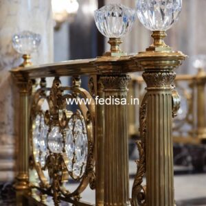 Decorative Brass Railing Design With Classic Finish House Front Design Railing